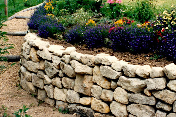 natural stone walling